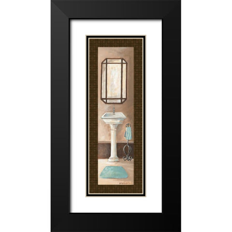 Bath Panel II Black Modern Wood Framed Art Print with Double Matting by Gorham, Gregory