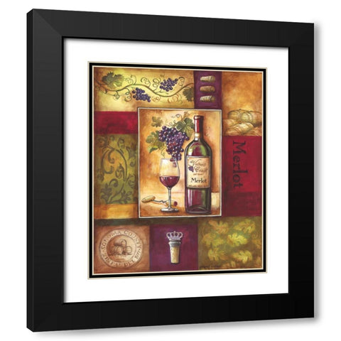 Valley Wine II Black Modern Wood Framed Art Print with Double Matting by Gorham, Gregory