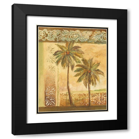 Palm Trees I Black Modern Wood Framed Art Print with Double Matting by Gorham, Gregory