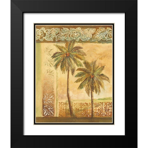 Palm Trees I Black Modern Wood Framed Art Print with Double Matting by Gorham, Gregory