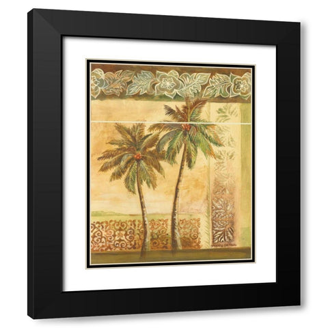Palm Trees II Black Modern Wood Framed Art Print with Double Matting by Gorham, Gregory