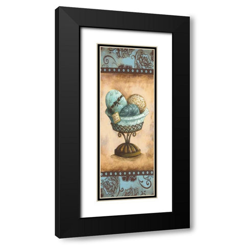 Savon Panel Black Modern Wood Framed Art Print with Double Matting by Gorham, Gregory