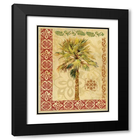 Summer Palm I Black Modern Wood Framed Art Print with Double Matting by Gorham, Gregory
