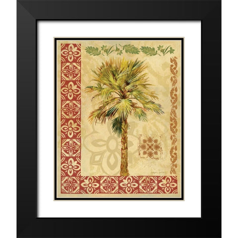 Summer Palm I Black Modern Wood Framed Art Print with Double Matting by Gorham, Gregory