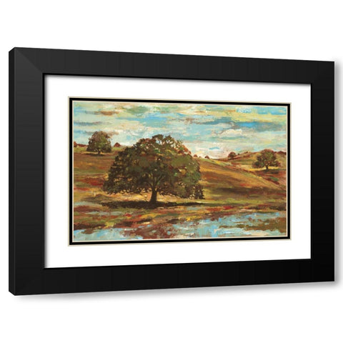 Landscape I Black Modern Wood Framed Art Print with Double Matting by Gorham, Gregory