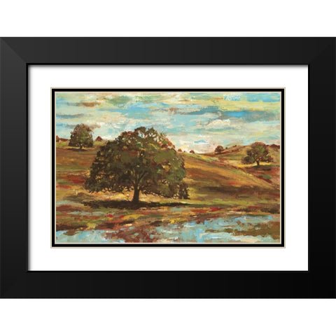 Landscape I Black Modern Wood Framed Art Print with Double Matting by Gorham, Gregory