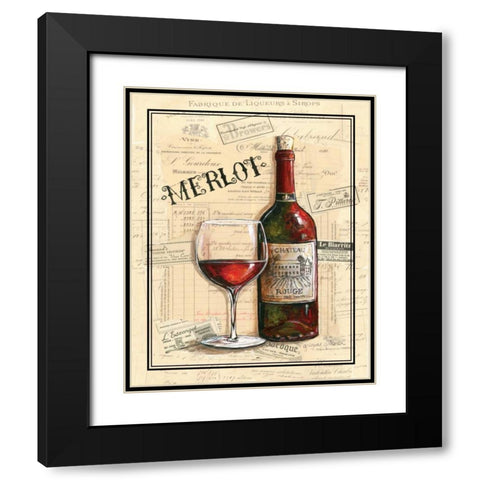 Chateau Rouge Black Modern Wood Framed Art Print with Double Matting by Gorham, Gregory