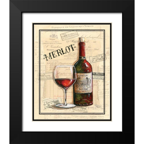 Chateau Rouge Black Modern Wood Framed Art Print with Double Matting by Gorham, Gregory