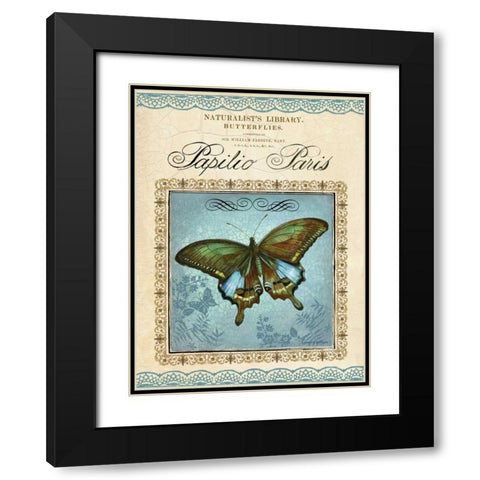 Papilio Paris Black Modern Wood Framed Art Print with Double Matting by Gorham, Gregory