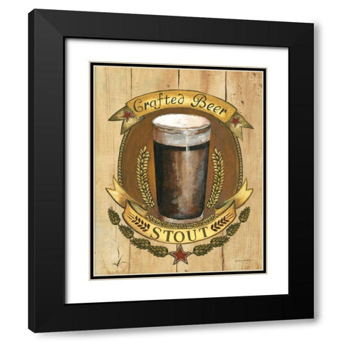 Crafted Beer Black Modern Wood Framed Art Print with Double Matting by Gorham, Gregory