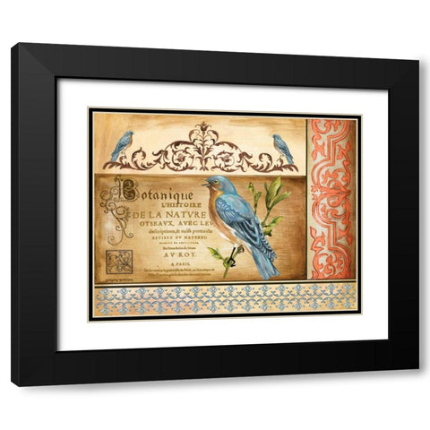 Botanique Black Modern Wood Framed Art Print with Double Matting by Gorham, Gregory