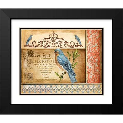 Botanique Black Modern Wood Framed Art Print with Double Matting by Gorham, Gregory
