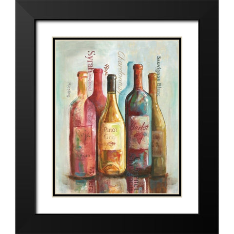 Wine Cellar Motif I Black Modern Wood Framed Art Print with Double Matting by Gorham, Gregory