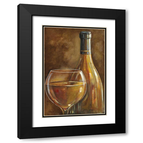 White Wine Black Modern Wood Framed Art Print with Double Matting by Gorham, Gregory