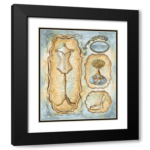 Paris Boutique I Black Modern Wood Framed Art Print with Double Matting by Gorham, Gregory