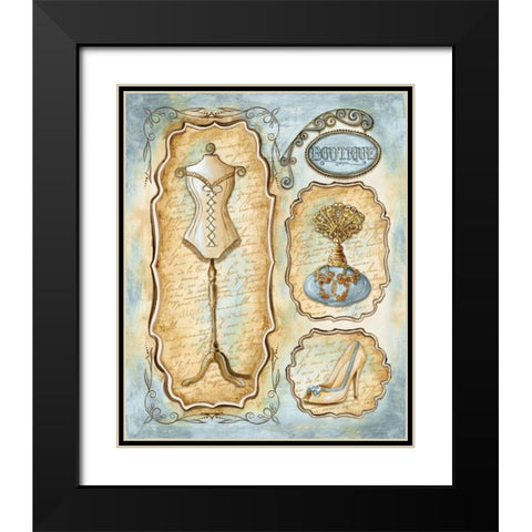 Paris Boutique I Black Modern Wood Framed Art Print with Double Matting by Gorham, Gregory