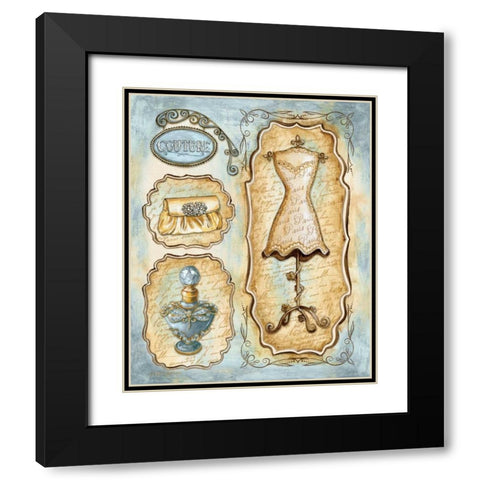 Paris Boutique II Black Modern Wood Framed Art Print with Double Matting by Gorham, Gregory