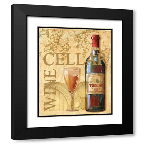 Wine I Black Modern Wood Framed Art Print with Double Matting by Gorham, Gregory