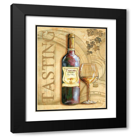 Wine II Black Modern Wood Framed Art Print with Double Matting by Gorham, Gregory