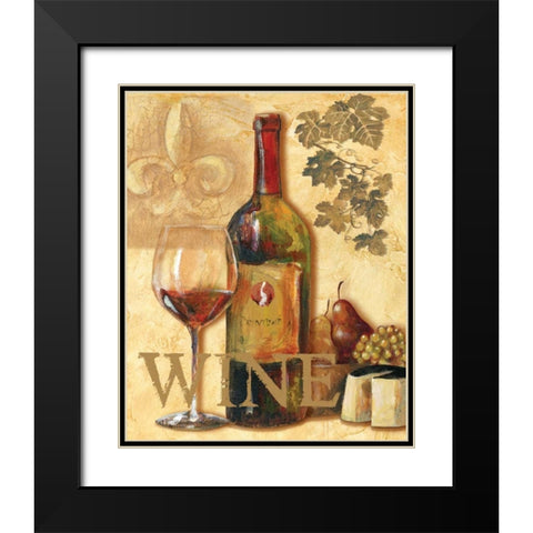 Wine III Black Modern Wood Framed Art Print with Double Matting by Gorham, Gregory