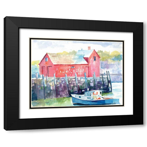 Cape Ann Black Modern Wood Framed Art Print with Double Matting by Gorham, Gregory