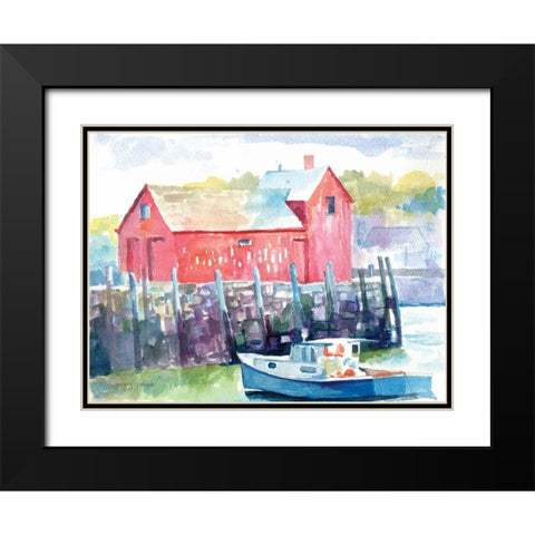 Cape Ann Black Modern Wood Framed Art Print with Double Matting by Gorham, Gregory