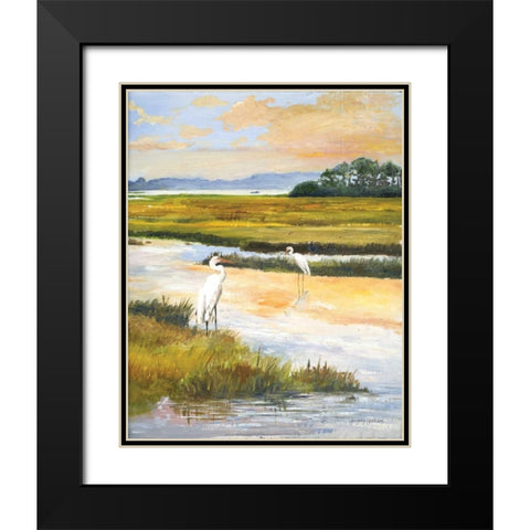 Salt Marsh Sanctuary II Black Modern Wood Framed Art Print with Double Matting by Gorham, Gregory