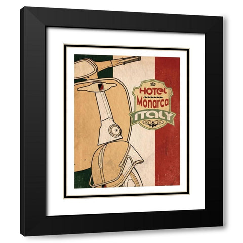 Hotel Italy Black Modern Wood Framed Art Print with Double Matting by Giacopelli, Jason