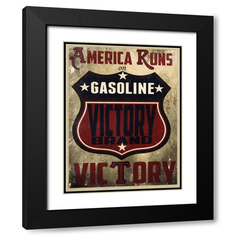 Victory Gas I Black Modern Wood Framed Art Print with Double Matting by Giacopelli, Jason