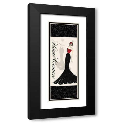 Haute Couture I Black Modern Wood Framed Art Print with Double Matting by Guinn, Katie