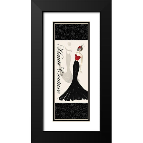Haute Couture I Black Modern Wood Framed Art Print with Double Matting by Guinn, Katie