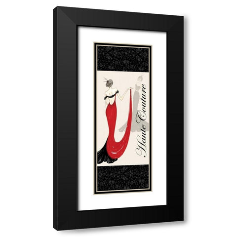 Haute Couture II Black Modern Wood Framed Art Print with Double Matting by Guinn, Katie