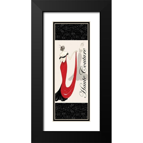 Haute Couture II Black Modern Wood Framed Art Print with Double Matting by Guinn, Katie