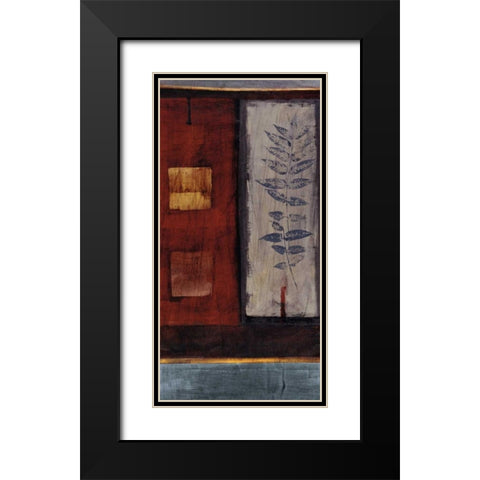 Fire Black Modern Wood Framed Art Print with Double Matting by Hargittai, Paul