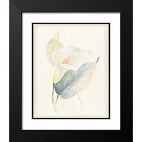 Calla Lily III Black Modern Wood Framed Art Print with Double Matting by Hargittai, Paul