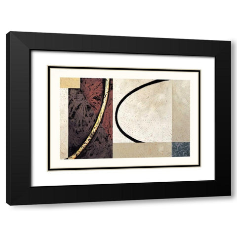 Line and Verse #II5 Black Modern Wood Framed Art Print with Double Matting by Holland, Cynthia