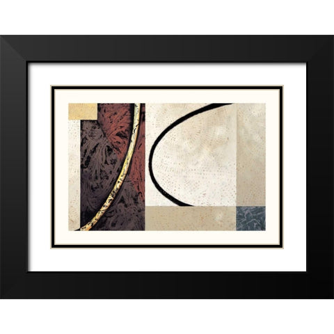 Line and Verse #II5 Black Modern Wood Framed Art Print with Double Matting by Holland, Cynthia