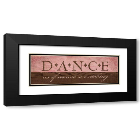 Dance in Pink Black Modern Wood Framed Art Print with Double Matting by Harbick, N