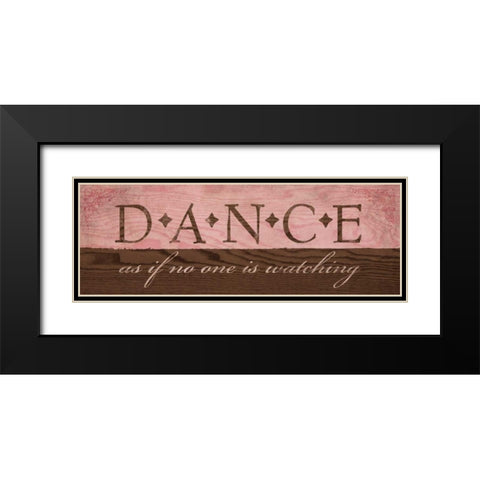 Dance in Pink Black Modern Wood Framed Art Print with Double Matting by Harbick, N