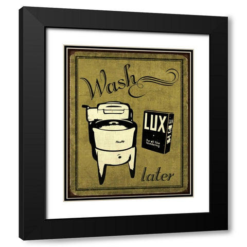 Wash Black Modern Wood Framed Art Print with Double Matting by Harbick, N