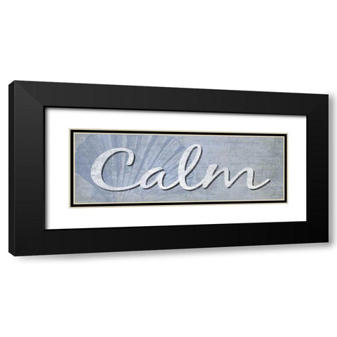 Calm Black Modern Wood Framed Art Print with Double Matting by Harbick, N