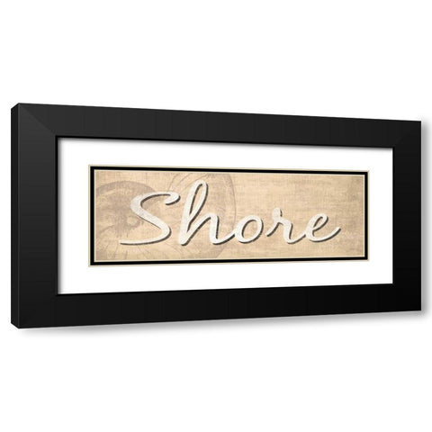 Shore Black Modern Wood Framed Art Print with Double Matting by Harbick, N