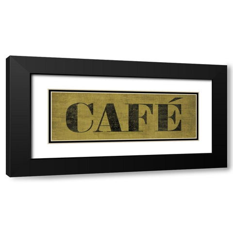 Cafe III Black Modern Wood Framed Art Print with Double Matting by Harbick, N
