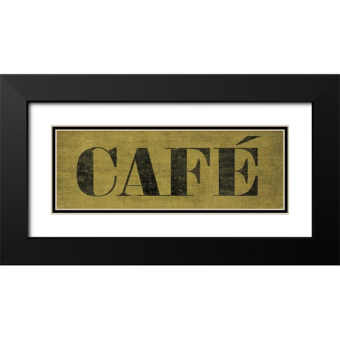 Cafe III Black Modern Wood Framed Art Print with Double Matting by Harbick, N