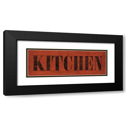 Kitchen III Black Modern Wood Framed Art Print with Double Matting by Harbick, N