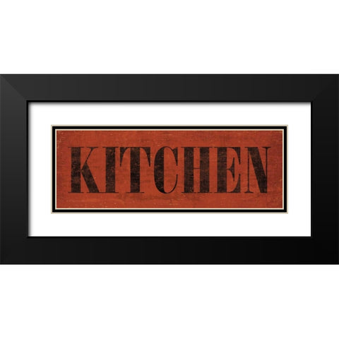 Kitchen III Black Modern Wood Framed Art Print with Double Matting by Harbick, N