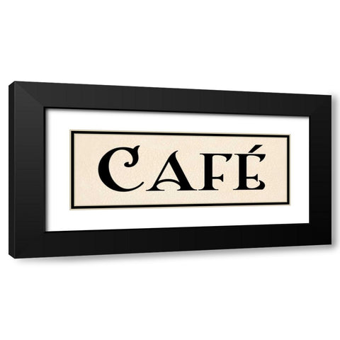 Cafe I Black Modern Wood Framed Art Print with Double Matting by Harbick, N