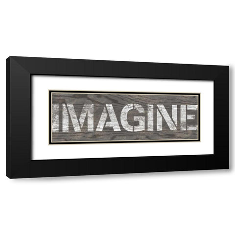Imagine Black Modern Wood Framed Art Print with Double Matting by Harbick, N