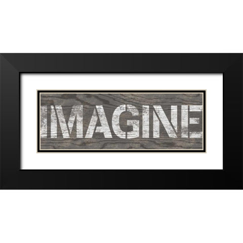 Imagine Black Modern Wood Framed Art Print with Double Matting by Harbick, N