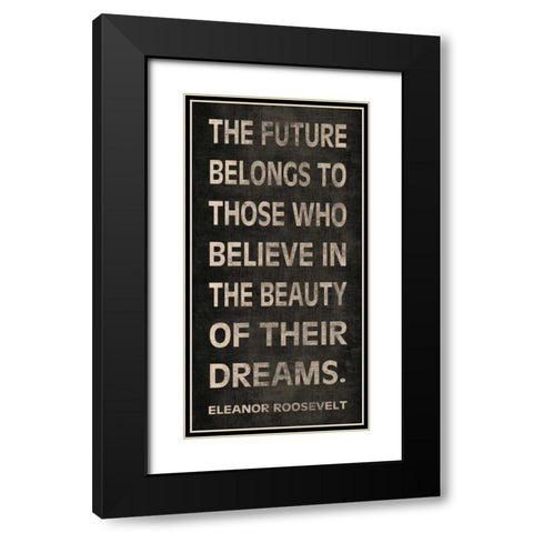The Future Black Modern Wood Framed Art Print with Double Matting by Harbick, N